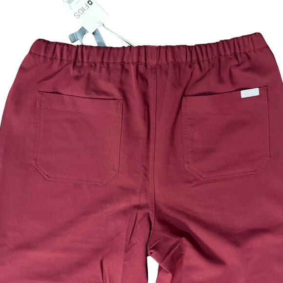 Figs Technical Collection Maroon Red Burgundy Pisco Basic Men's Scrub Pants Sz M - Picture 12 of 12